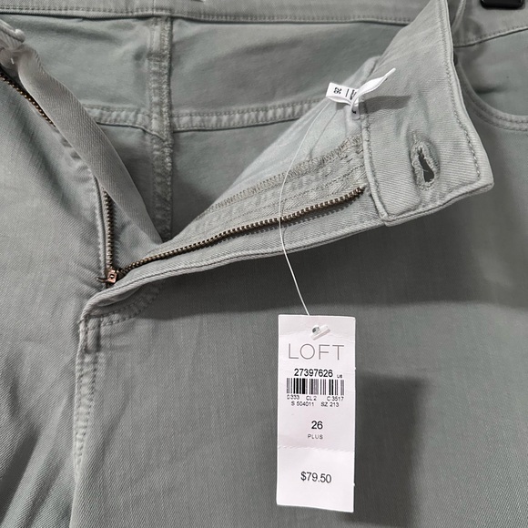 NWT LOFT PLUS SIZE 26 Skinny Crop SAGE - Picture 7 of 9